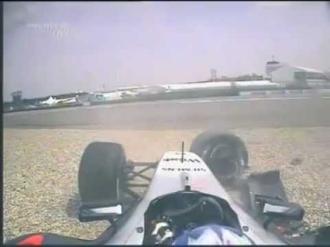 Kimi Raikkonen Crash at Hokenheim 2004