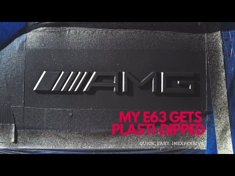 HOW TO PLASTI DIP EMBLEMS ON MERCEDES BENZ E63 AMG! Quick & Easy DIY project for your car or truck.