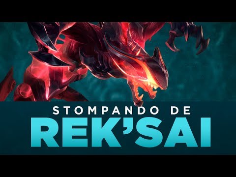 STOMPANDO DE REK'SAI - GAMEPLAY COMENTADO