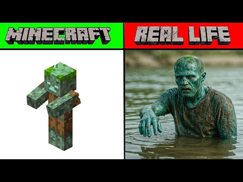 MOB E OGGETTI DI MINECRAFT NELLA VITA REALE | MINECRAFT VS VITA REALE