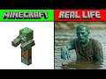 MINECRAFT MOBS AND ITEMS IN REAL LIFE MINECRAFT VS REAL LIFE