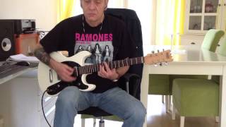 R.I.P.  Tommy Ramone - What's Your Game (guitar cover)