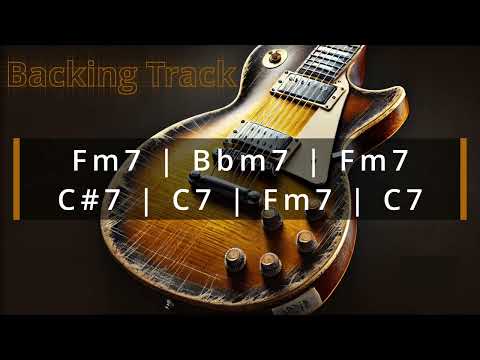 Groovy Blues Backing Track | F Minor | Fm7 Bbm7 Fm7 C#7 C7 Fm7 C7 | 95 BPM