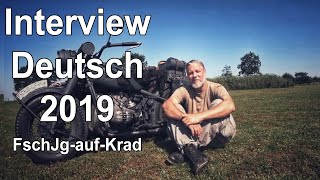 EXTRA: Interview nach der 5. Gedenk-Fahrt 2019 !"Fallschirmjäger auf Krad" FschJg-auf-Krad [DEUTSCH]