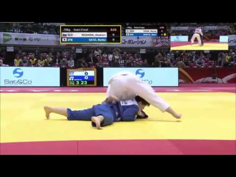 Judo Grand Slam Tokyo 2014 Semifinal -78kg VELENSEK Anamari (SLO) vs. SATO Ruika (JPN)