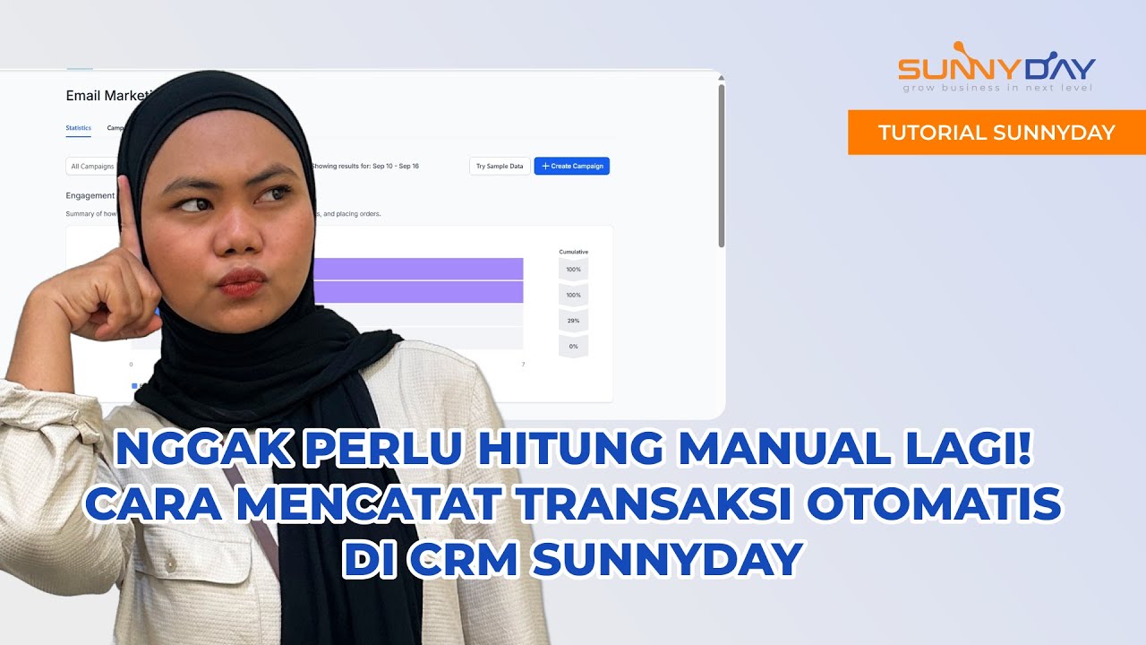 Nggak Perlu Hitung Manual Lagi, Cara Mencatat Transaksi Otomatis di CRM SunnyDay