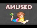 What Does AMUSED Means || Meanings And Definitions With Example in ENGLISH .