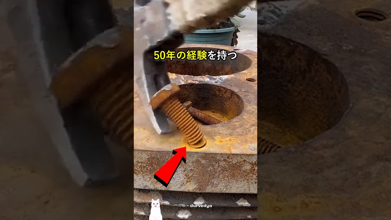 50年の職人が公開した折れたナットの外し方