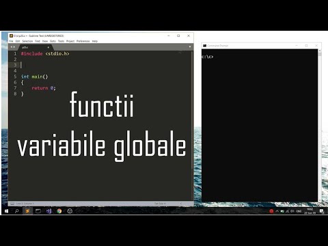 Programare pentru incepatori Limbajul C. Lectia 26. Functii. Variabile Globale.
