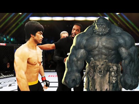 UFC 4 I Bruce Lee vs. Giant Orc Monster (EA Sports UFC 4)