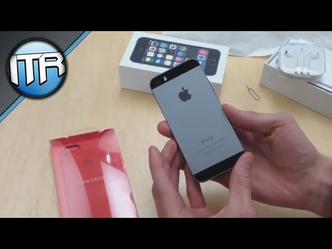 iPhone 5S Unboxing - Space Gray, 16GB + ProductRed Case [HD] Deutsch/German