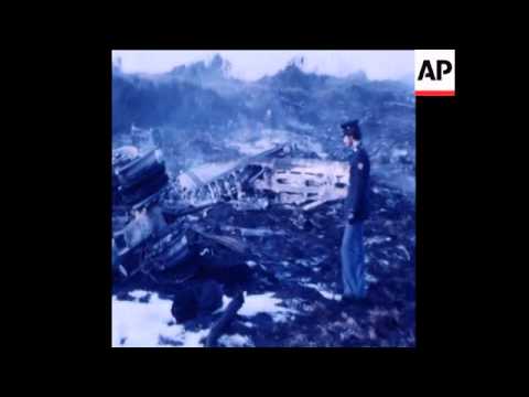 SYND 19 11 77 ETHIOPIAN AIRLINER BOEING 707 CRASH IN ROME