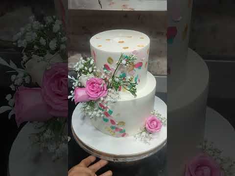 Chocolate currency flavor cake special double step fresh flower decoration design cake