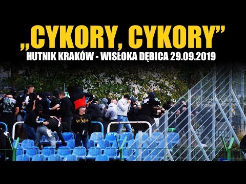 DWUKROTNA PRÓBA STARCIA podczas meczu Hutnik Kraków - Wisłoka Dębica 29.09.2019