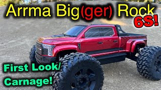 Arrma 1/7 Big Rock Crew Cab 6S - First Look and Drive