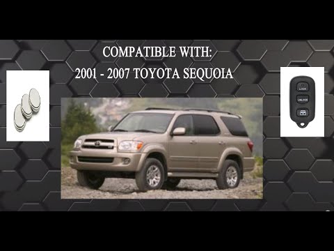 Toyota Sequoia Key Fob Battery Replacement (2001 - 2008)