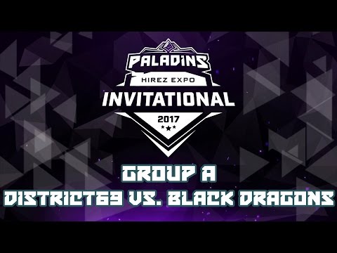 Paladins Invitational Day 1 Group Stage A- District69 vs. Black Dragons