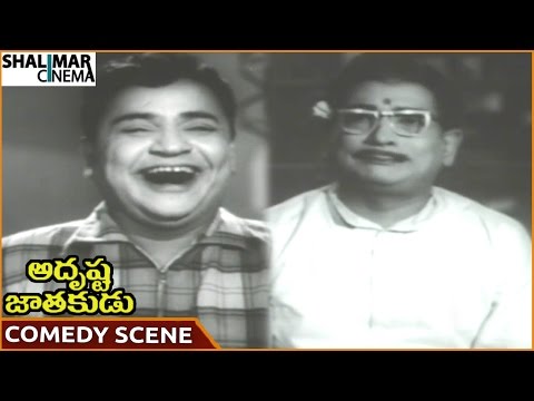 Adrushta Jatakudu Movie || Padmanabham & Allu Ramalingaiah Funny Comedy Scene || NTR || Shalimarcine