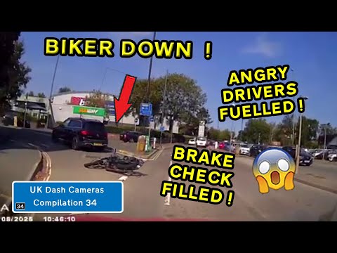 UK Dash Cameras - Compilation 34 - 2025 Bad Drivers, Crashes & Close Calls