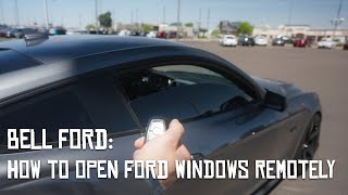 *FORD* How To Open Car Windows From Outside w/Key Fob
