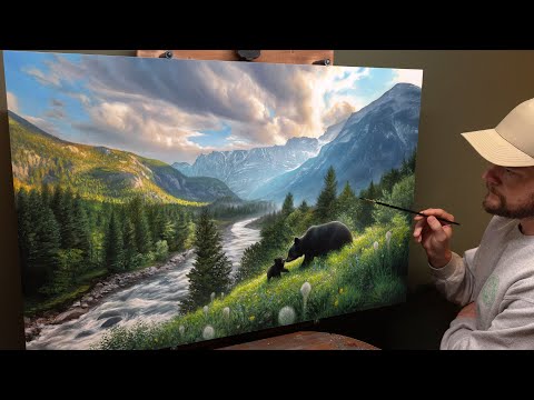 Landscape Painting Time-lapse | Summer Bloom