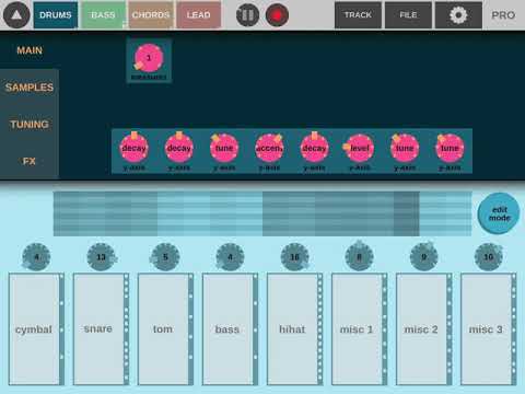 Using the Beatonal app to quickly recreate Darude Sandstorm (iOS/Android)