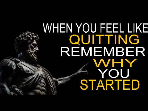 When You Feel Like Quitting: Remember Why You Started! - VERY Motivational Speech