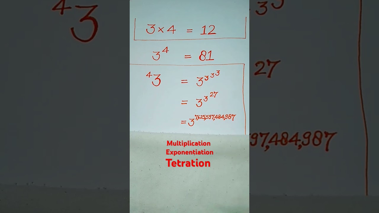 multiplication,exponentiation and tetration | how to calculate tetration
