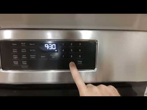 How to Change the Clock Time on a GE Stove / Oven