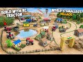 Making A Mini Village With Small House Using Bricks And Rc Tractor Mini City Construction