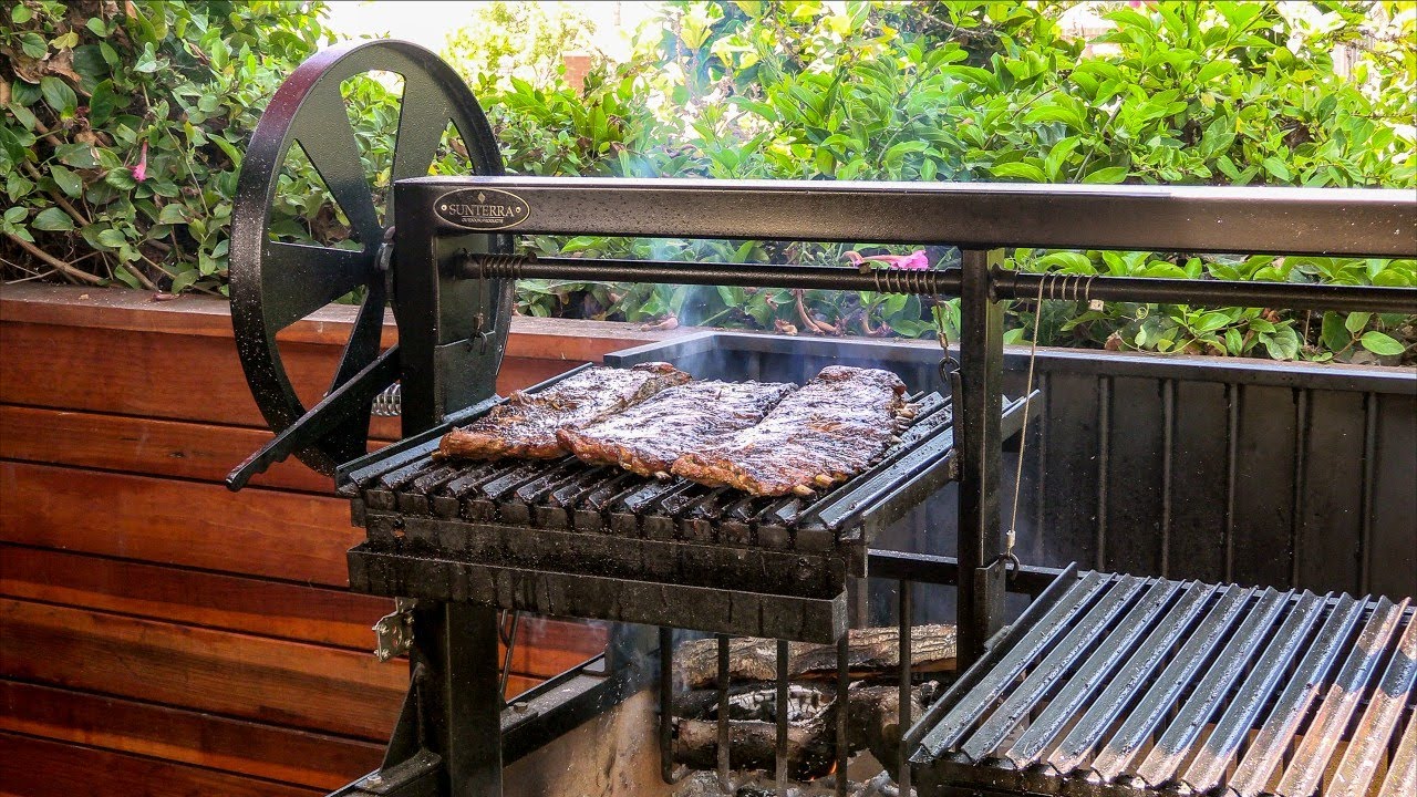 Brazilian Style Grilled Pork Ribs on the Argentine Grill!
