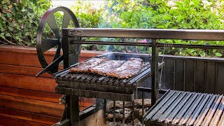 Brazilian Style Grilled Pork Ribs on the Argentine Grill!