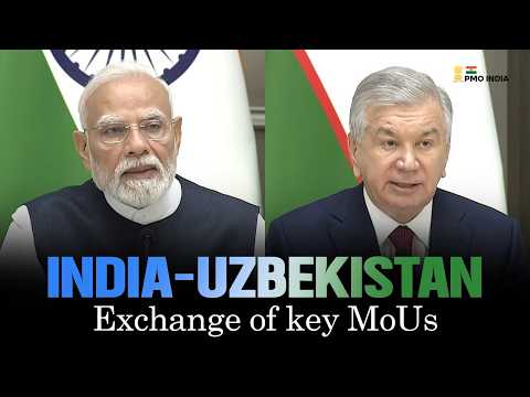 PM’s press statement during the joint press statement with the President of Uzbekistan