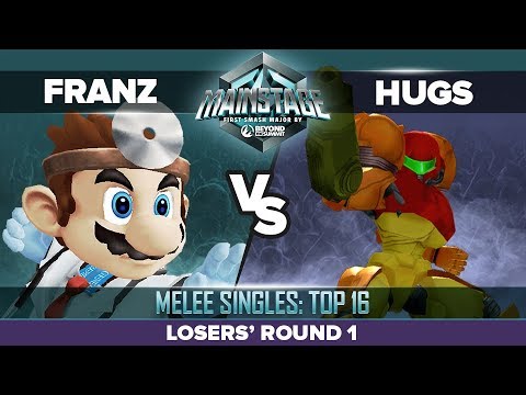Franz vs HugS - Losers' Round 1: Melee Singles Top 16 - Mainstage | Dr. Mario vs Samus