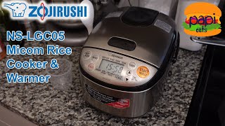 ZOJIRUSHI NS-LGC05 Micom Rice Cooker Demo & Review