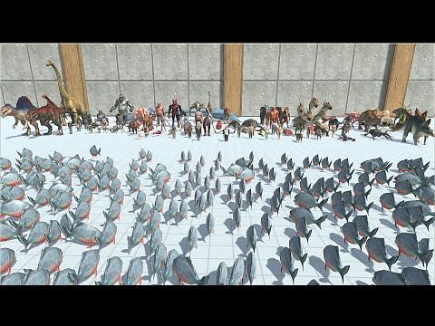 PIRANHA VS EVERY FACTION with almost same Price - Animal Revolt Battle Simulator