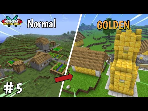 Unbelievable! I turned a village into gold in Minecraft!