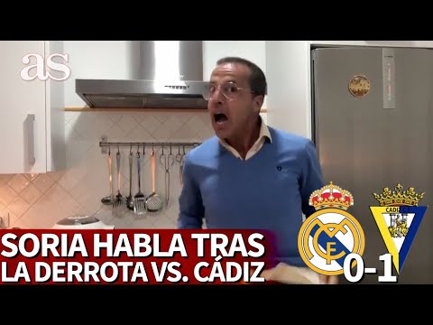 REAL MADRID 0- CÁDIZ 1 | El discurso de CRISTÓBAL SORIA acordándose de ZIDANE y VINICIUS | Diario AS