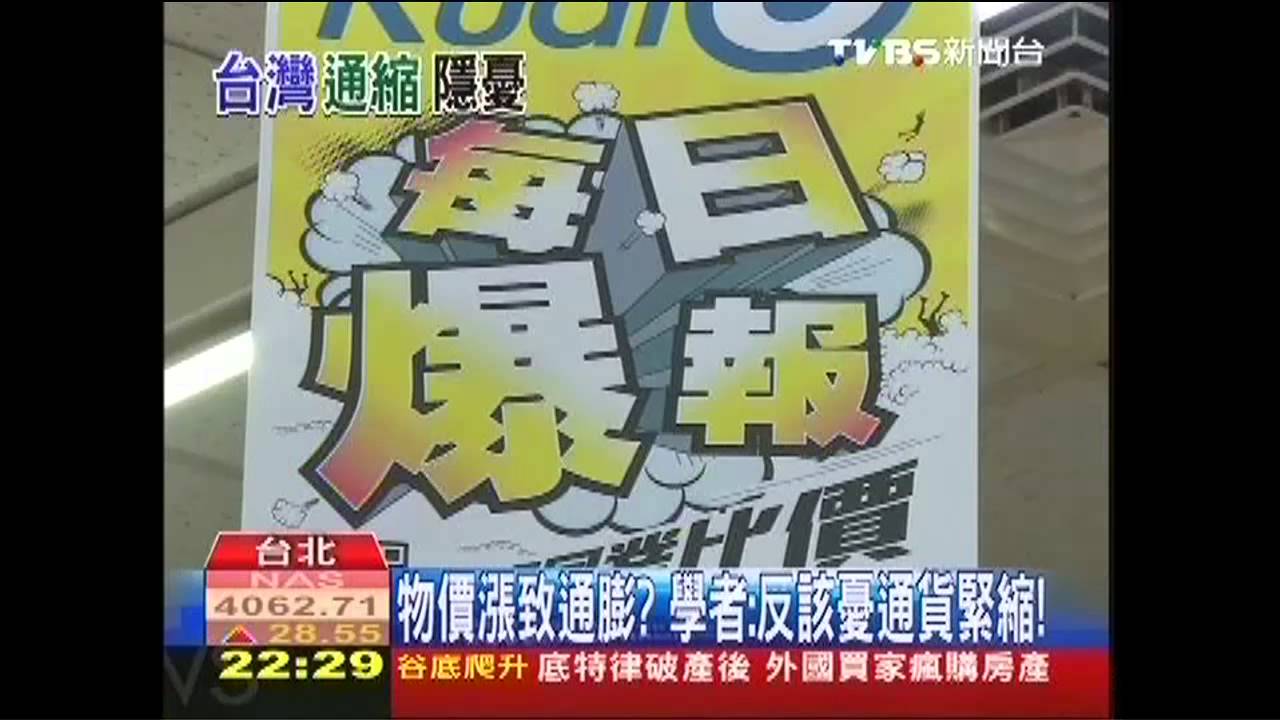物價漲致通膨? 學者:反該憂通貨緊縮!