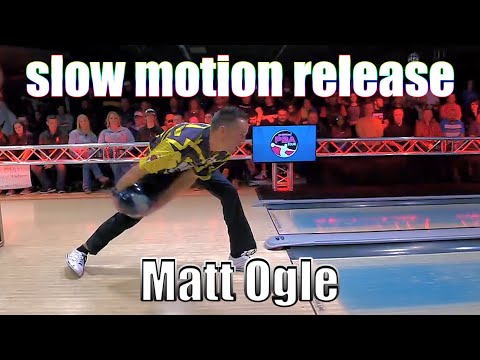 Matt Ogle slow motion release - PBA Bowling