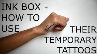 Ink Box - How to Use Their Temporary Tattoos