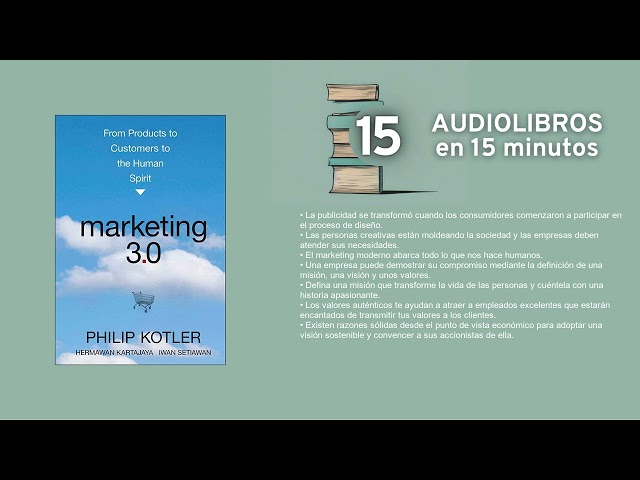 Vídeo relacionado con Marketing 3.0: Philip Kotler, Con Kartajaya y Setiawan, Desvela Cmo Las Empresas Ms Influyentes Atraen a Sus Clientes a Travs de Un Marketing Basado En Valores (Acción empresarial)