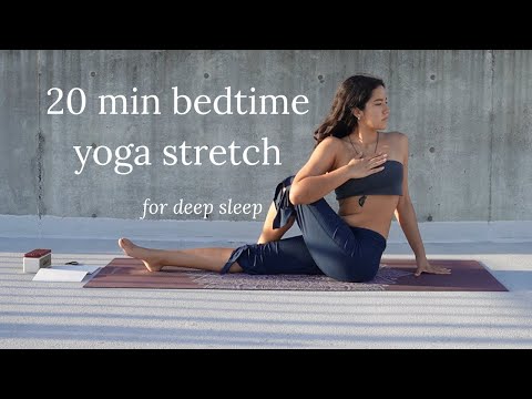 20 min bedtime yoga stretch | for deep sleep