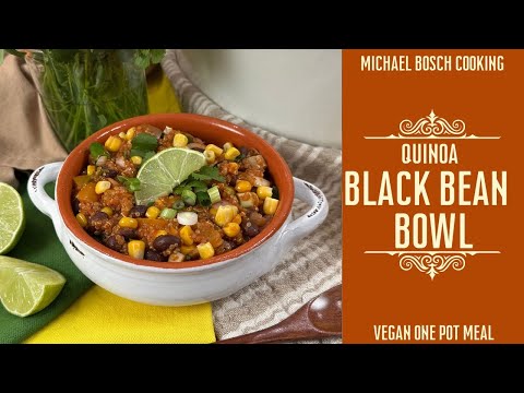 Quinoa and Black Beans Bowl | Healthy, Vegan, Flavorful, & Easy One Pot Meal Idea!
