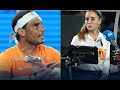 Rafel Nadal arguing with Chair Umpire