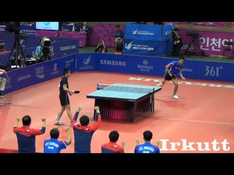 Joo Se Hyuk - Chuang Chih Yuan. 2014 Asian Games. Men's Team Semifinal.