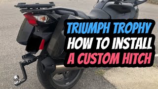 How to Install a Triumph Custom Hitch | Triumph Trophy SE | Motorcycle Pop Up Camper | Excel II