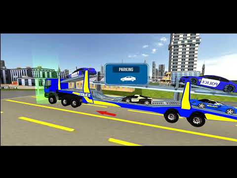 Police Vehicles Transporting in Cargo Ship - Trailer Truck Driving - Android Gameplay