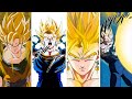 10TH ANNIVERSARY LR SUPER VEGITO TAG SWITCH GOKU VEGETA ALL ANIMATIONS DBZ Dokkan Battle