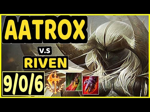 DUCLOU (AATROX) vs RIVEN - 9/0/6 KDA TOP CHALLENGER GAMEPLAY - BR